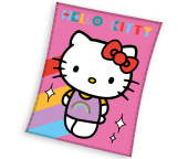 Dětská deka Hello Kitty Rainbow 130x160 cm