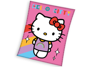 Dětská deka Hello Kitty Rainbow 130x160 cm