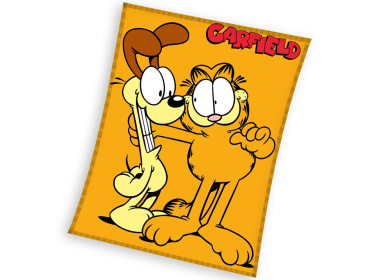 Dětská deka Garfield a kamarád Odie 150x200 cm