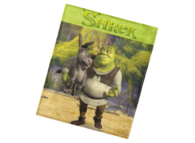 Dětská deka Shrek a Oslík 130x160 cm