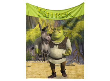 Dětská deka Shrek a Oslík 130x160 cm